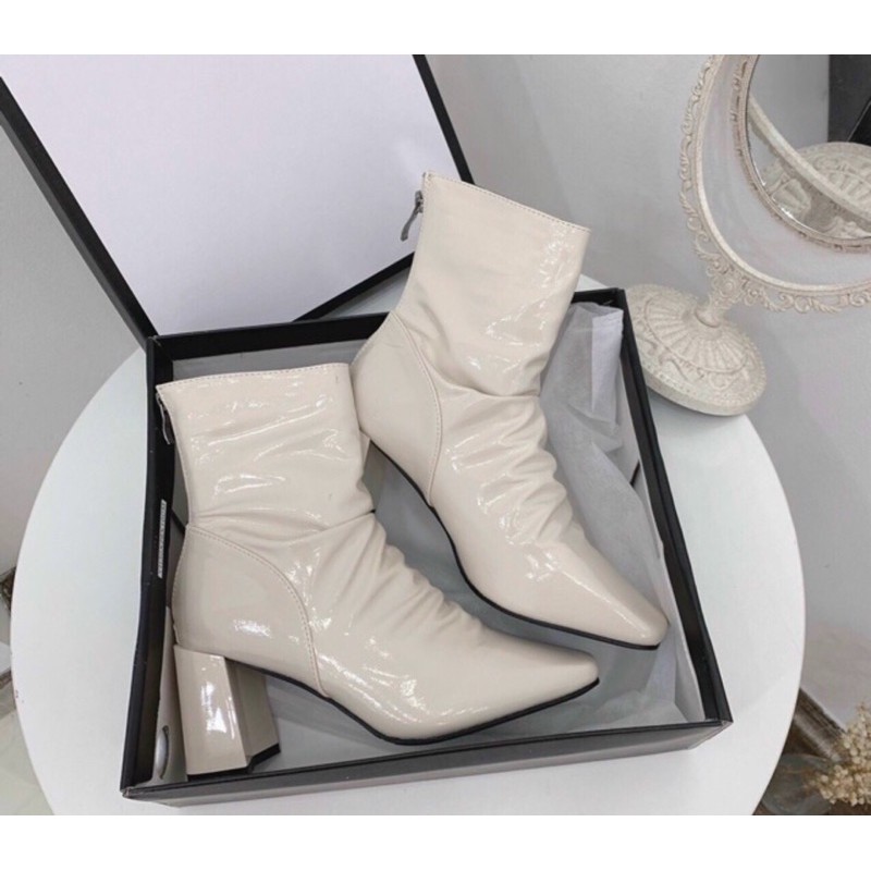 Giày Bốt da bóng đế trụ hàng fullbox quảng châu cao cấp | BigBuy360 - bigbuy360.vn