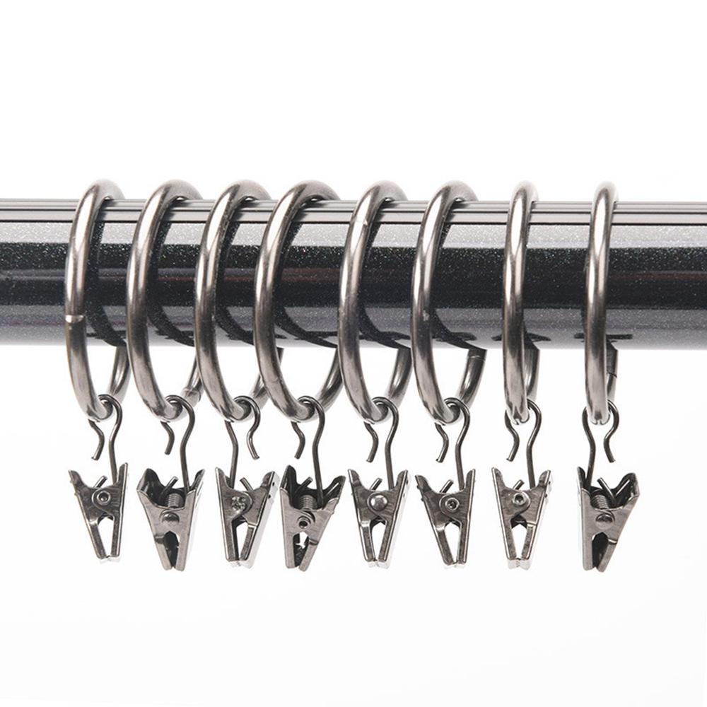 Set 20 Móc Treo Rèm Cửa Hình Tròn Chịu Lực Tốt Tiện Dụng Cho Phòng Tắm