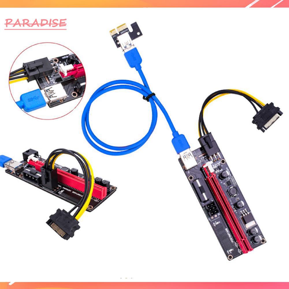 Card Mở Rộng Pci-E 1x Sang 16x 4pin 6pin