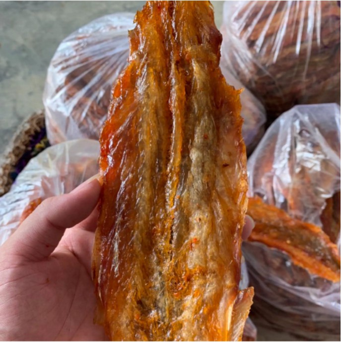 Khô cá mối loại đặc biệt ướp tẩm đường- ớt- tiêu tự nhiên.KHÔNG chứa phẩm màu-đặc sản Cà Mau.Thịt dày dẻo ngon