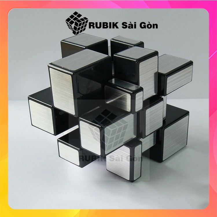 Rubik Gương Mạ Bạc Mirror Silver Rubic Biến Thể MoYu Meilong Kiểu Dáng Đẹp Xoay Trơn Mượt Giá Hợp Lý