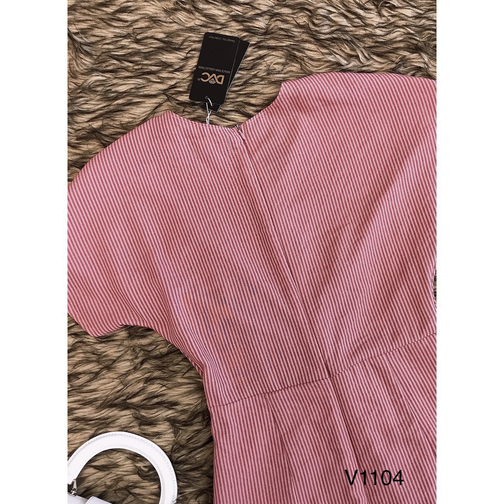 [ xả kho ] MiD Đầm hẻ hồng V1104 Mie Design ảnh thật