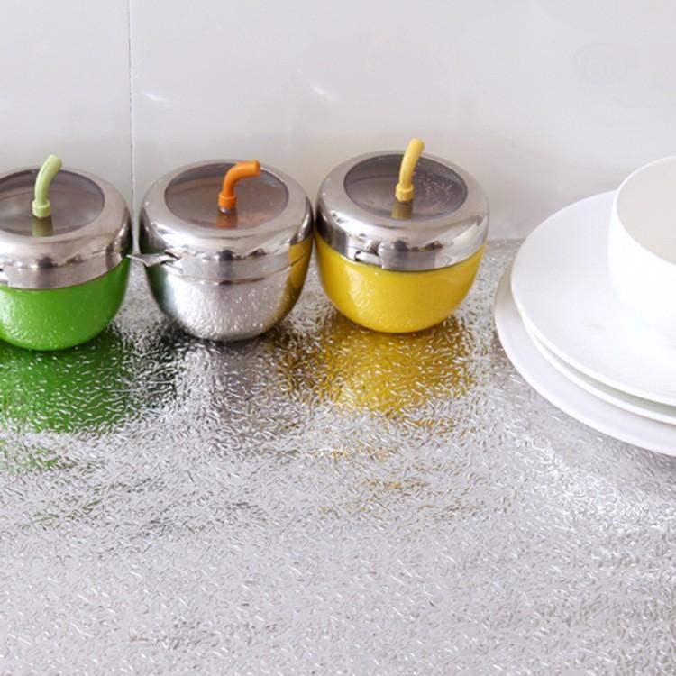 Cuộn Giấy Bạc Dán Bếp Cách Nhiệt, Miếng Decal Dán Tường Nhà Bếp Chống Thấm Bền Đẹp