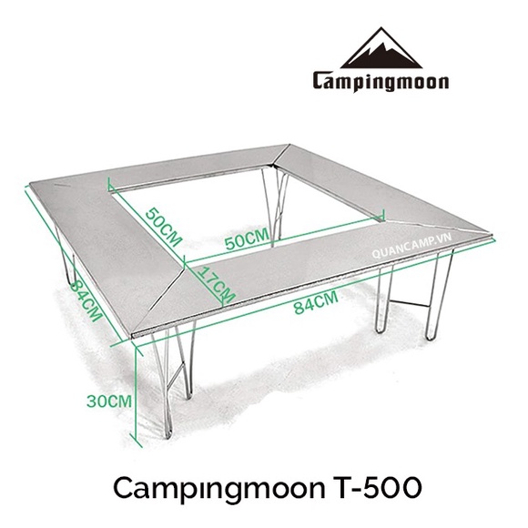 BÀN QUÂY BBQ CAMPINGMOON T-500 | dvautomart