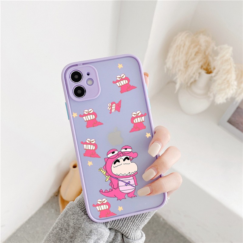 Ốp lưng Iphone dino shin viền màu iphone 6/6plus/6s/6s plus/ 7/ 7plus/ 8/ 8plus/x/xs/ xs max/ 11/ 11 promax/12 /12 pro m