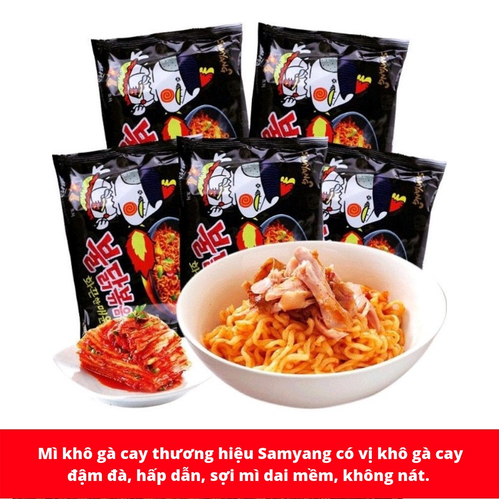 LỐC 5 GÓI MÌ KHÔ CAY SAMYANG HÀN QUỐC 140G | BigBuy360 - bigbuy360.vn