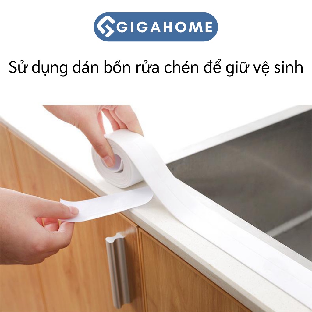 Cuộn Băng Keo Dán Viền Bếp, Bồn Rửa Chống Thấm Nước GIGAHOME Dài 3.2m 4658