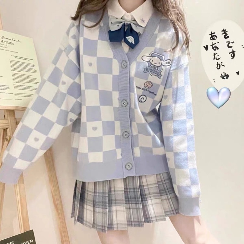 ÁO KHOÁC CARDIGAN CINNAMOROLL SIÊU XINH