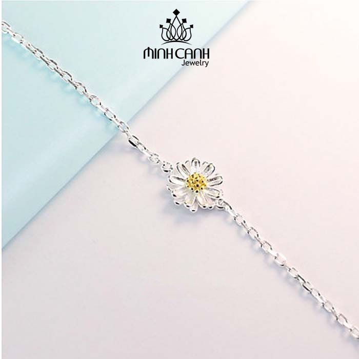 Lắc Tay Hoa Cúc Họa Mi Dạng Dây Mảnh - Minh Canh Jewelry
