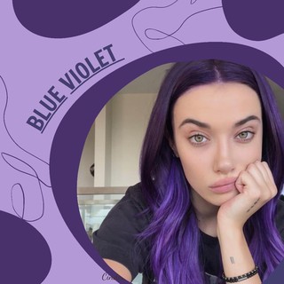 Thuốc  nhuộm tóc màu Blue Violet (kèm trợ nhuộm, găng tay)