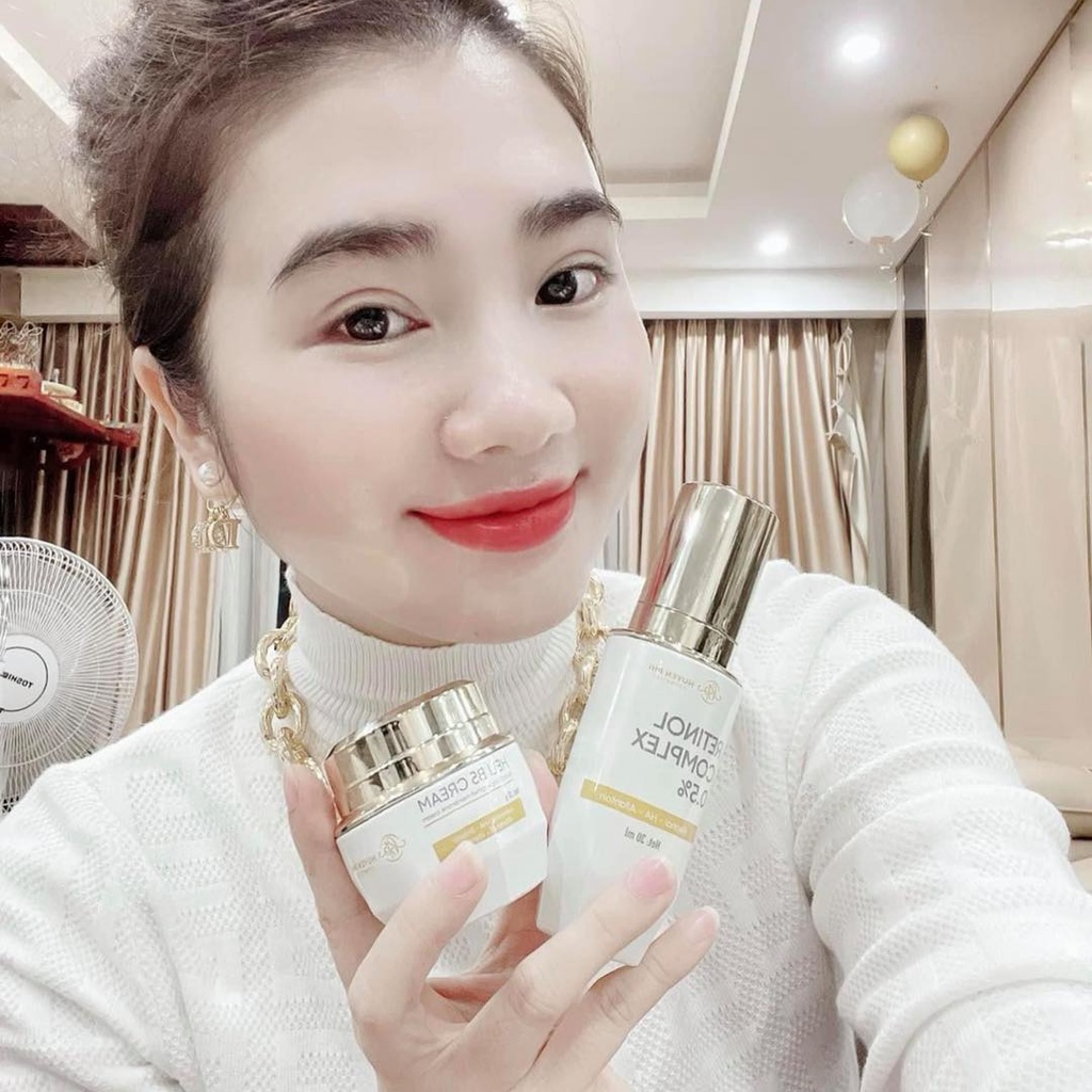 Combo Bộ Tái Sinh Retinol Complex Huyền Phi, Kem Phục Hồi Heli B5 Cream Dưỡng Da Tái Tạo Chăm Sóc Làn Da Khỏe Mạnh