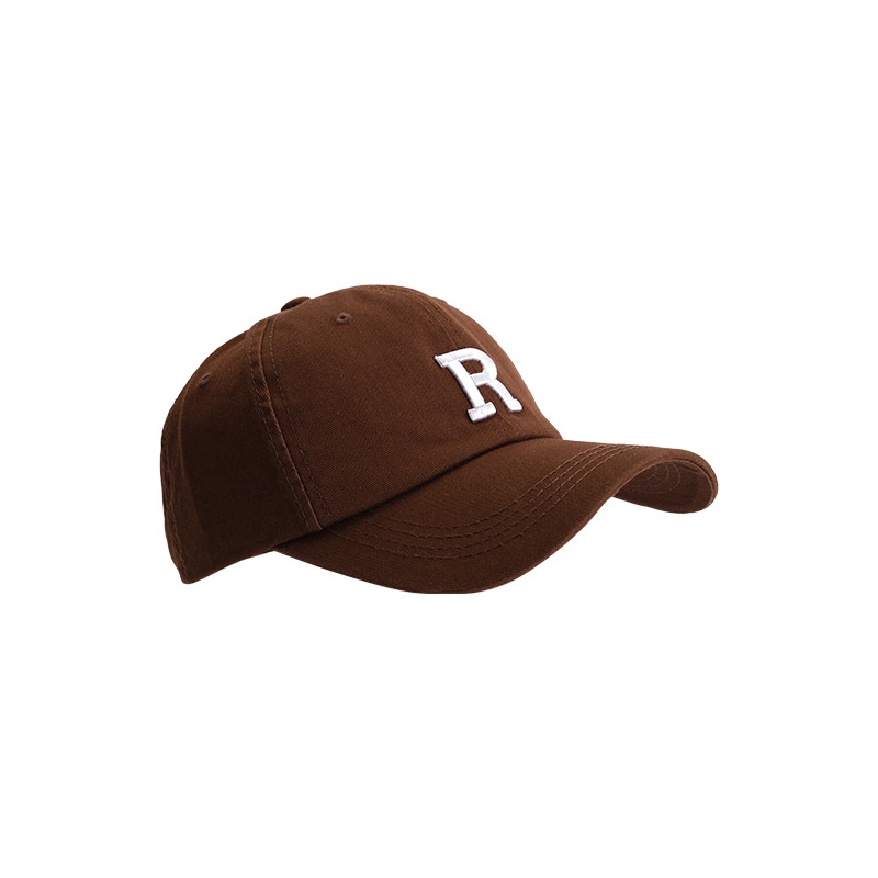 Mũ Lưỡi Trai Thêu Chữ R Phong Cách Hàn Quốc Cho Nữ