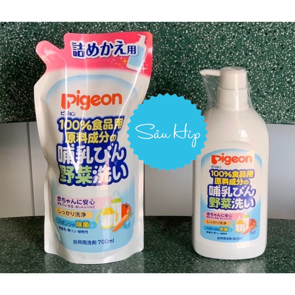 Nước rửa bình sữa Pigeon nội địa Nhật
