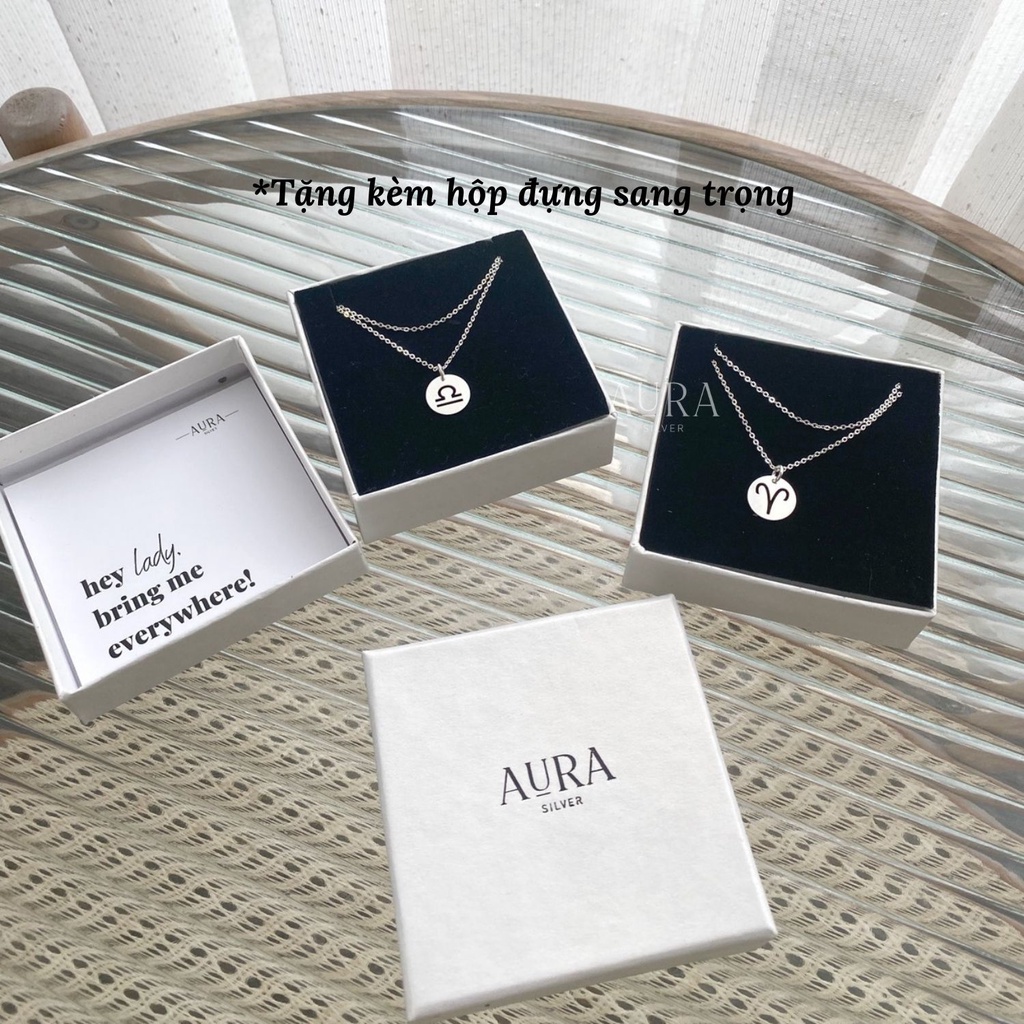 Dây chuyền bạc 12 cung hoàng đạo My Zodiac-AURASILVER-DC32