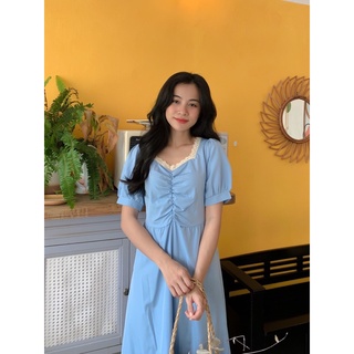 Đầm babydoll viền ren