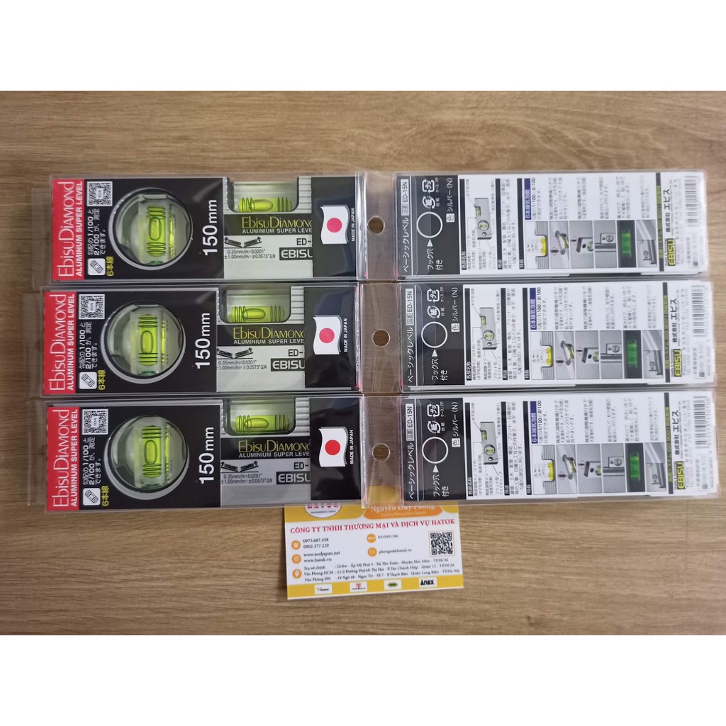 Thước thủy cao cấp EBISU Japan ED-15N dài 150mm