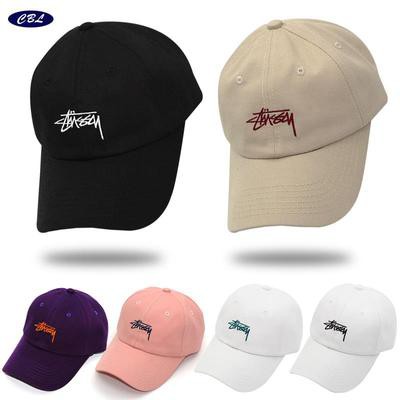 STUSSY classic letter embroidery LOGO summer curved brim hat cap baseball cap