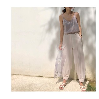 Hàng thiết kế Áo 2 dây lụa nhung cao cấp