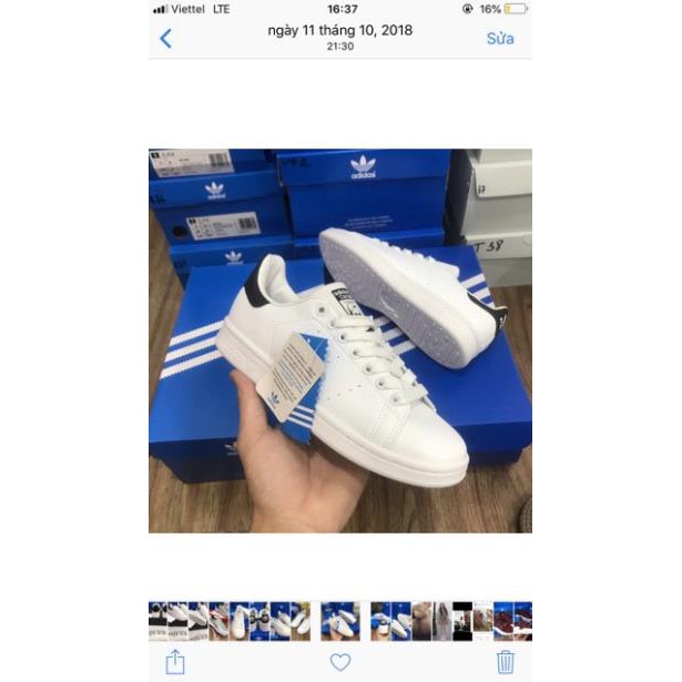 Chuẩn Real Xả - RẺ Giày Stan smith đen Nam Nữ | Sale Rẻ | Có Sẵn 2020 . NEW * Sales thu ♤ hot |