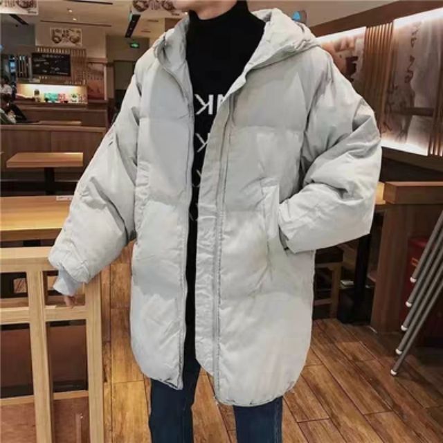 ÁO PHAO NAM NỮ dáng SUÔNG DÀI siêu ấm OVERSIZE Ulzzang phong cách Hàn Quốc