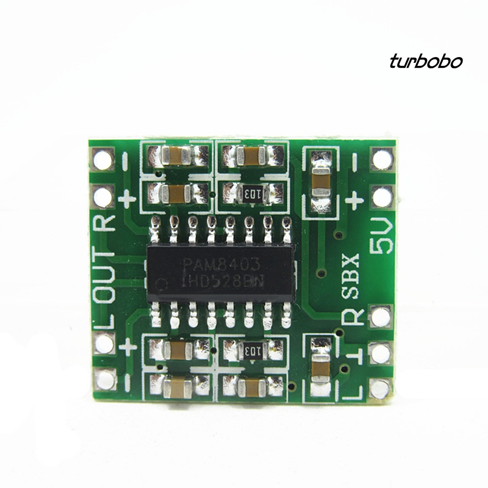 Bảng Mạch Khuếch Đại Âm Thanh Kỹ Thuật Số Turbobo 2x3W Class D PAM8403 2.5-5V USB