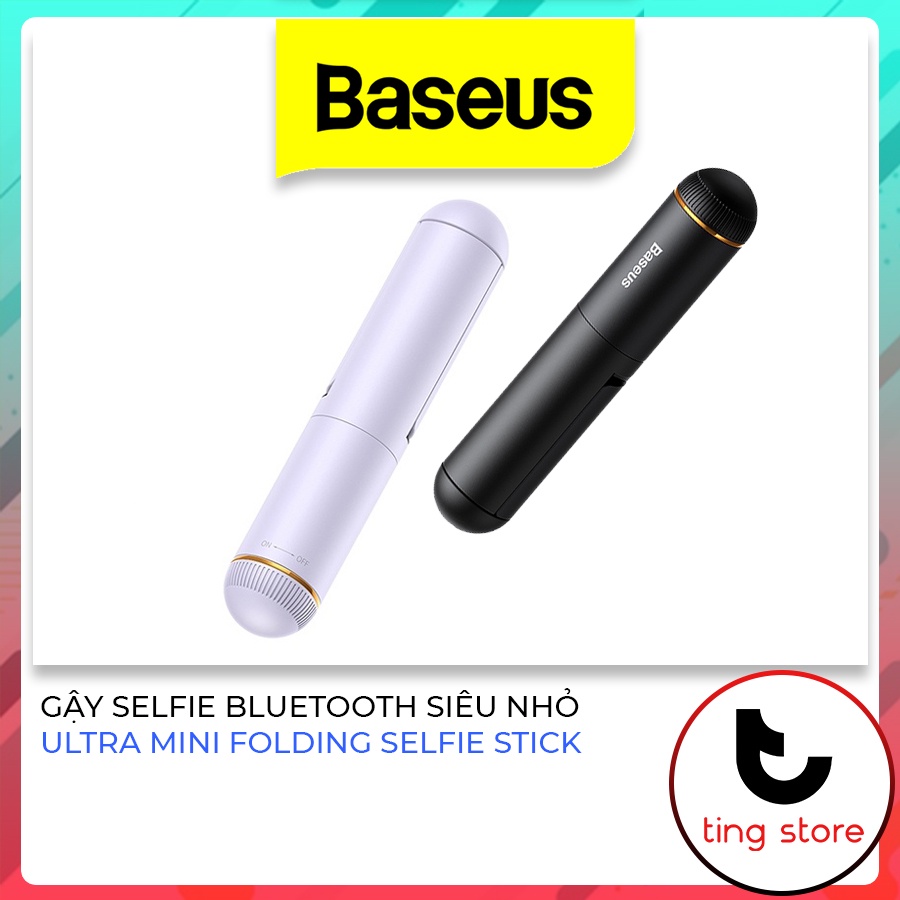 Gậy Tự Sướng Selfie Bluetooth Siêu Mini Có Thể Gấp Gọn Túi Quần Baseus Ultra Mini Bluetooth Folding Selfie Stick