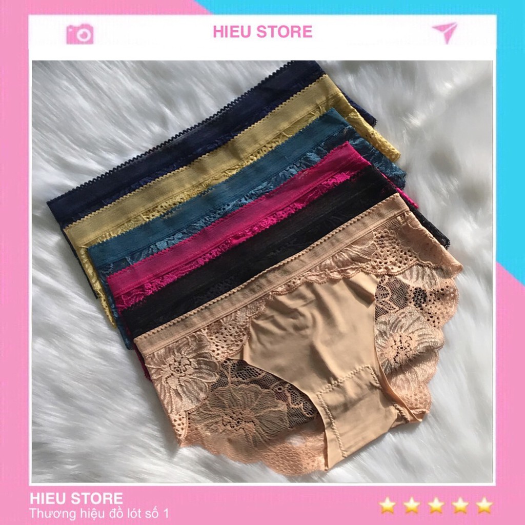 Combo Quần Lót Nữ Su Ren Siêu Thoáng Mát, Quần Lót Ren Cao Cấp Hieu Store24h - 8423