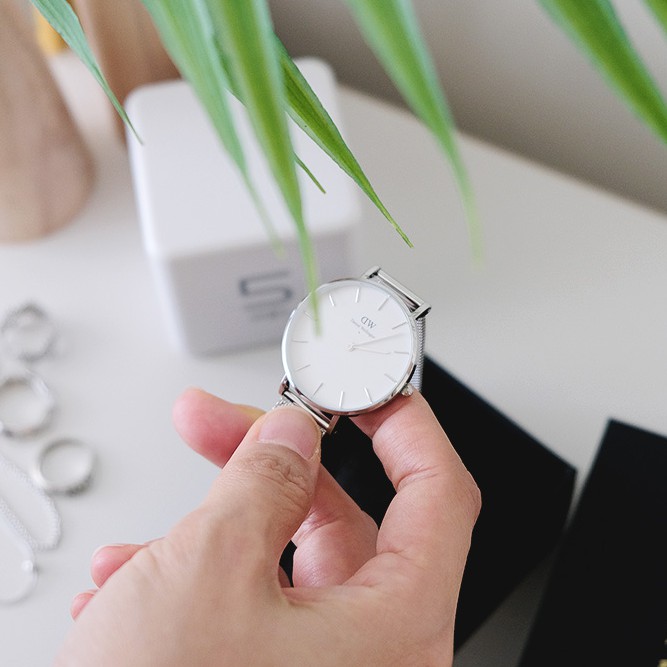 Đồng Hồ Nữ Daniel Wellington Classic Petite Sterling White DW Chính Hãng - OtisWatch