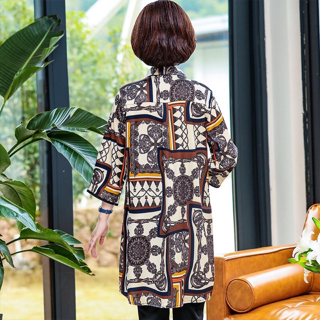 Đầm sơ mi dáng suông họa tiết combo10