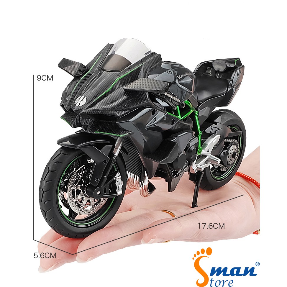 Xe mô hình moto  Kawasaki H2R -  tỷ lệ 1:12