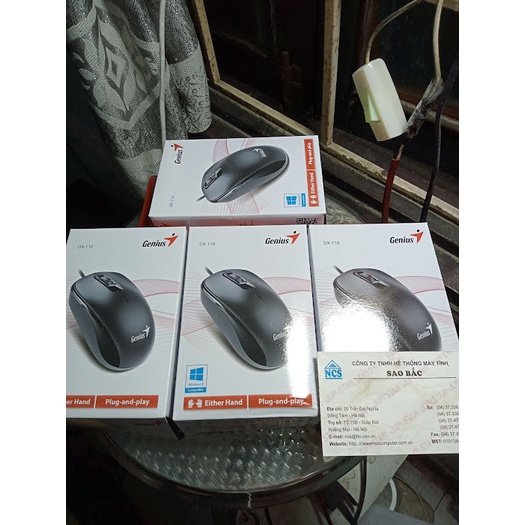 Bộ chuột phím văn phòng bền bỉ với thời gian Genius Mouse DX110 smart KB100