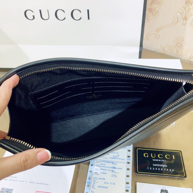 VÍ CLUTCH CẦM TAY GUCCI SUPER VIP‼️fullbox, card,bill, túi vải hãng in chữ GUCCI