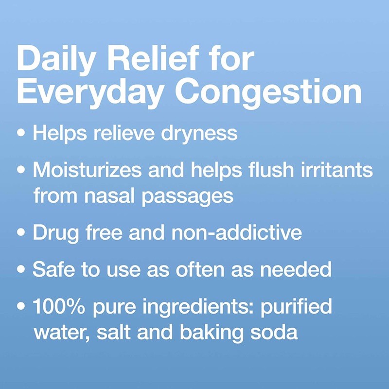🇺🇸 Chai xịt mũi chống dị ứng Simply Saline Nasal Mist dành cho cảm lạnh, hoặc cảm cúm và dị ứng mũi