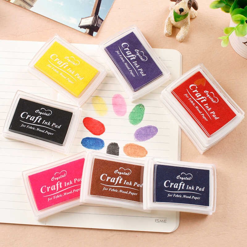 Mực đơn 15 màu Craft Ink Pad đóng con dấu