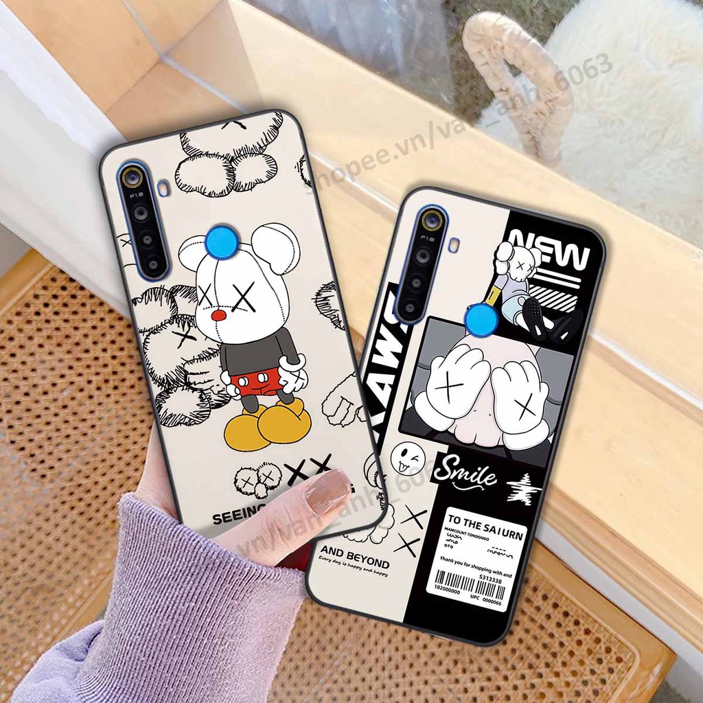 Ốp Realme 5 / 5 Pro / C3 be@r brick mars thời trang, ốp lưng điện thoại viền dẻo siêu chất