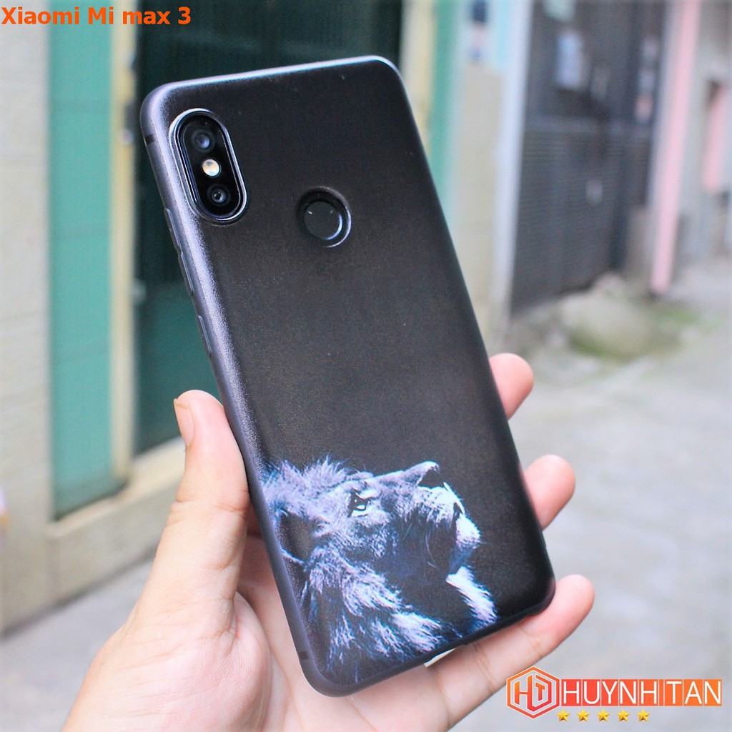 Ôp lưng Xiaomi Mi max 3 dẻo tpu in 3D nổi (Bộ C _ full mẫu)