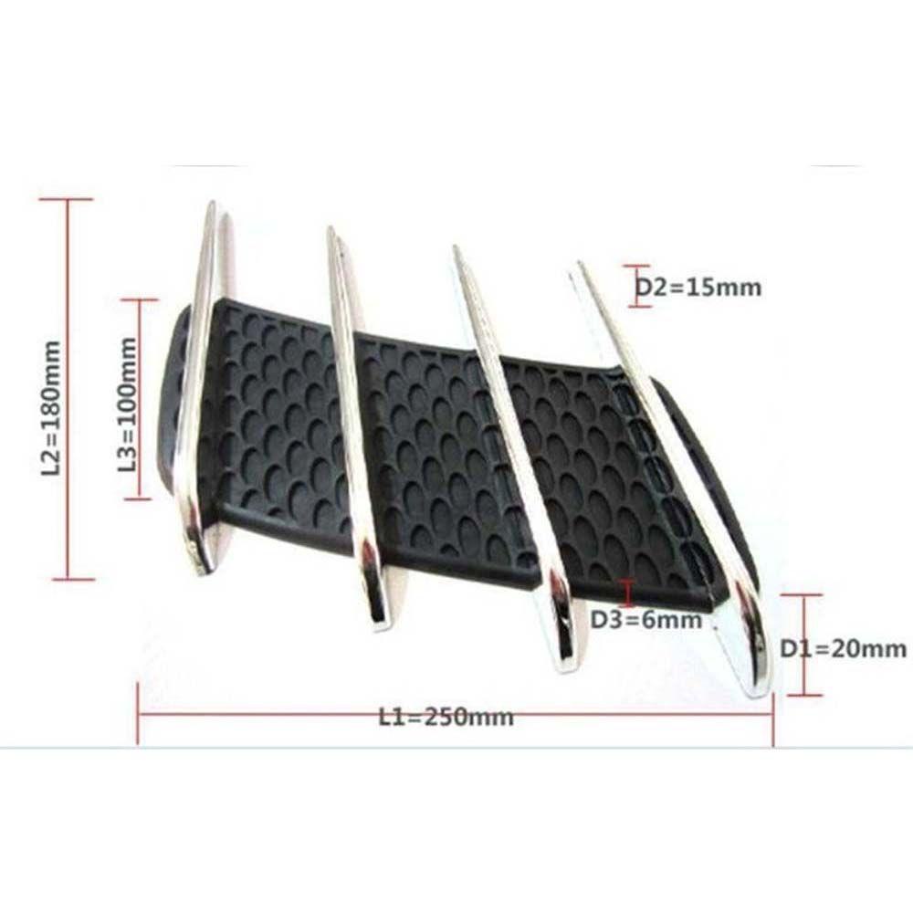 Miếng Dán Trang Trí Lỗ Thông Khí Xe Hơi Bằng Nhựa ABS Mạ Crom Thông Dụng
