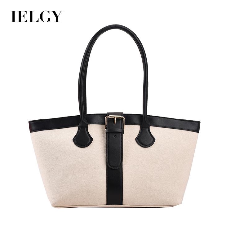 Túi Đeo Vai Bằng Vải canvas Cỡ Lớn Màu Nâu Thời Trang Cho Nữ