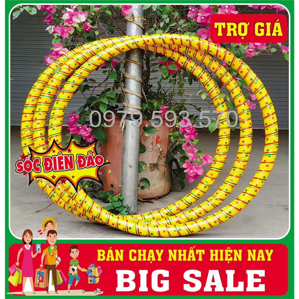 Vòng lắc eo bằng mây nặng 1,5 kg giúp giảm eo bụng nhanh - Hàng xuất dư EU 10 USD