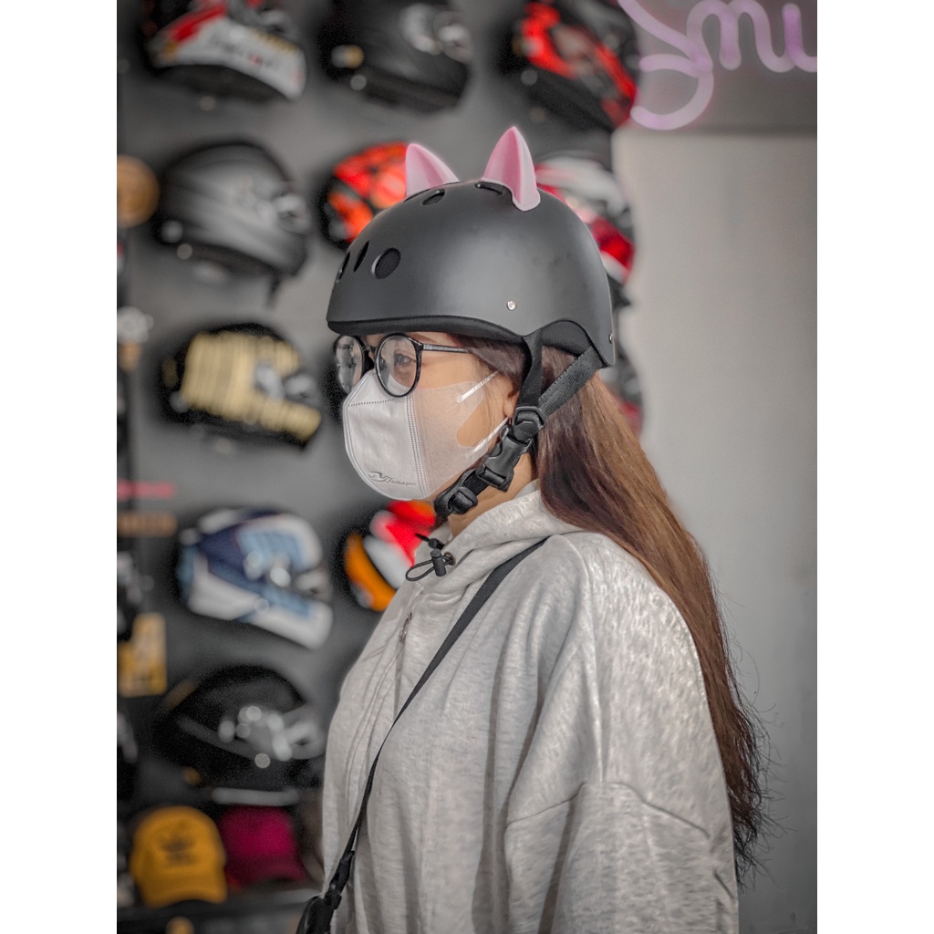 Mũ Tai Mèo MM helmet cao cấp chính hãng
