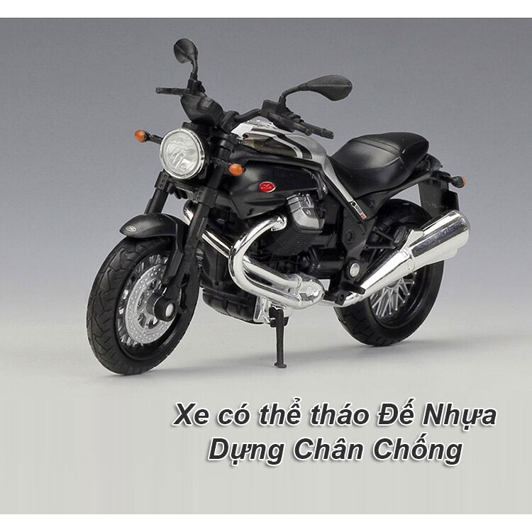 MÔ HÌNH XE MOTO Siêu xe GUZZI Griso 1200 8V SE - WELLY tỷ lệ 1:18