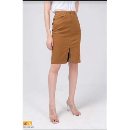 Chân Váy Ôm Dài Khaki Xẻ YODY Trẻ Trung Năng Động CJN4060 | BigBuy360 - bigbuy360.vn