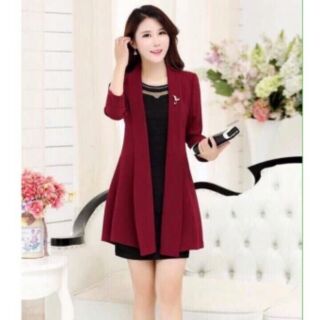 Áo Khoác Vest Nữ Form Dài Hana Fashion