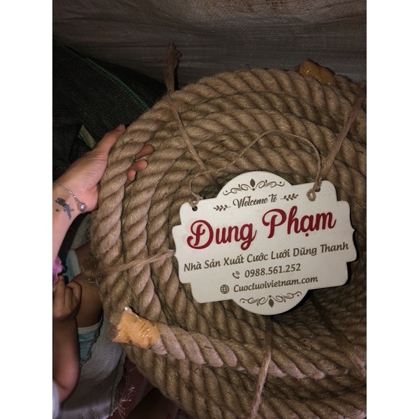 Size 32mm - 32 ly - dây thừng đay gai kéo co - dây trang trí - handmade - setup - decor, dây bố, dây thừng đổ bê tông