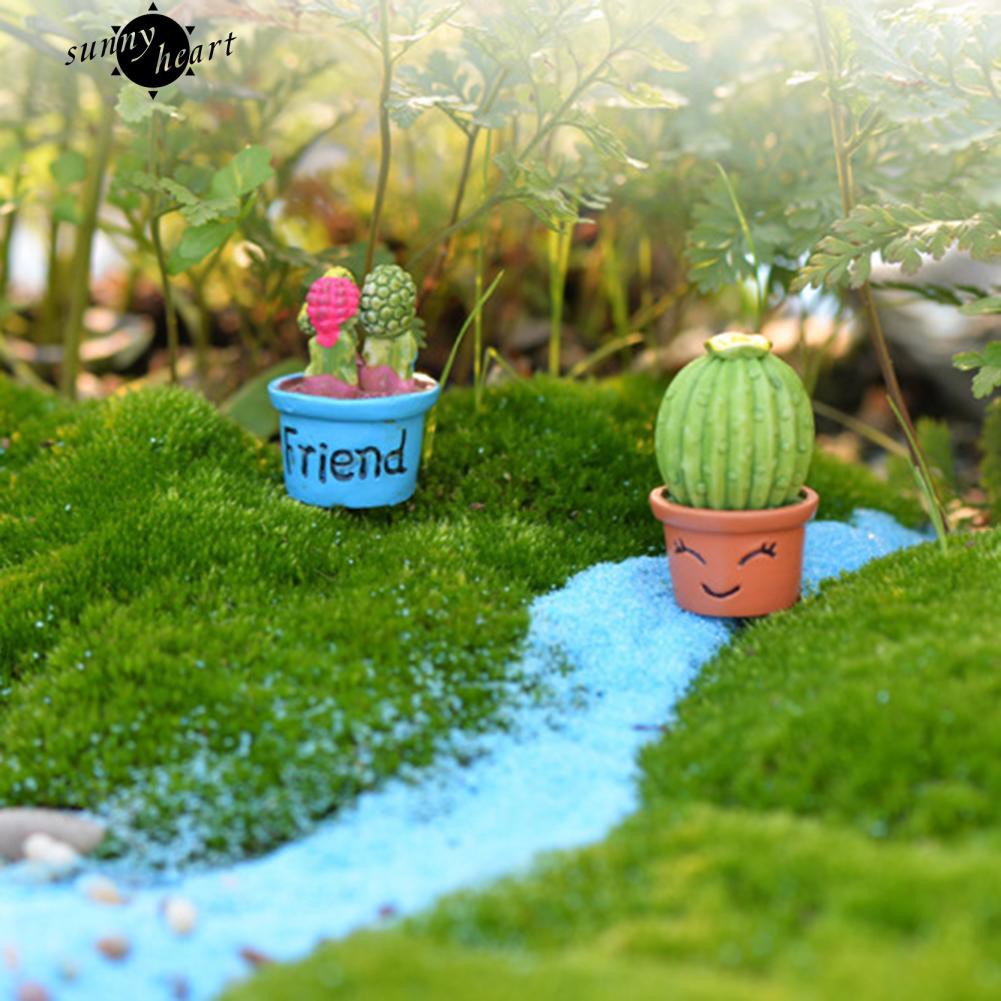 Chậu cây giả mini bằng nhựa dùng trang trí nhà búp bê/ tiểu cảnh