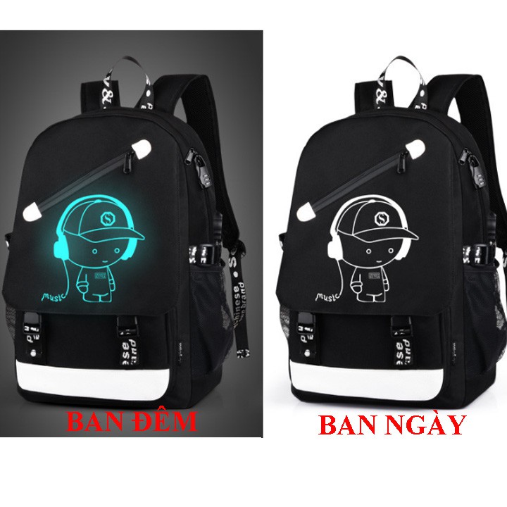 Balo đi học nam nữ phát sáng hình Mắt Tặng  Balô đựng laptop cặp học sinh 2023