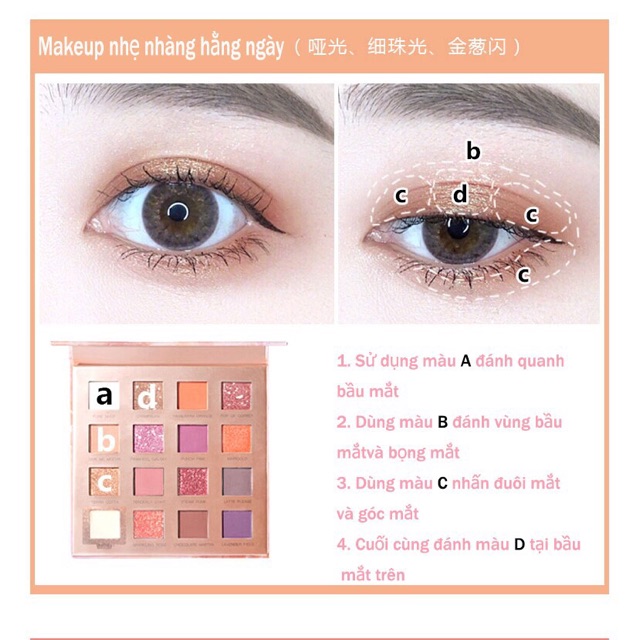 ..::✨FOCALLURE - Bảng phấn mắt SUNRISE 16 màu dupe HUDA NEW NUDE hũ to Chanchan Make Up✨::..