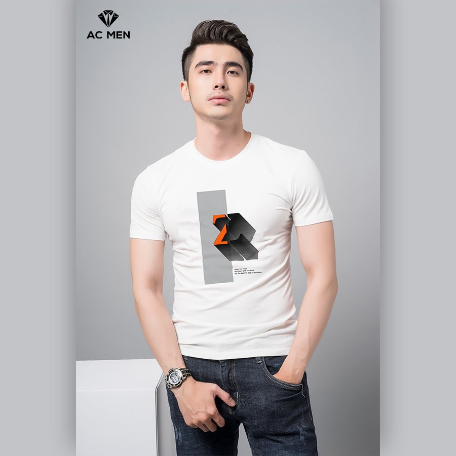 Áo Thun Nam AC MEN Form Dáng SlimFit In Hình Chữ Z