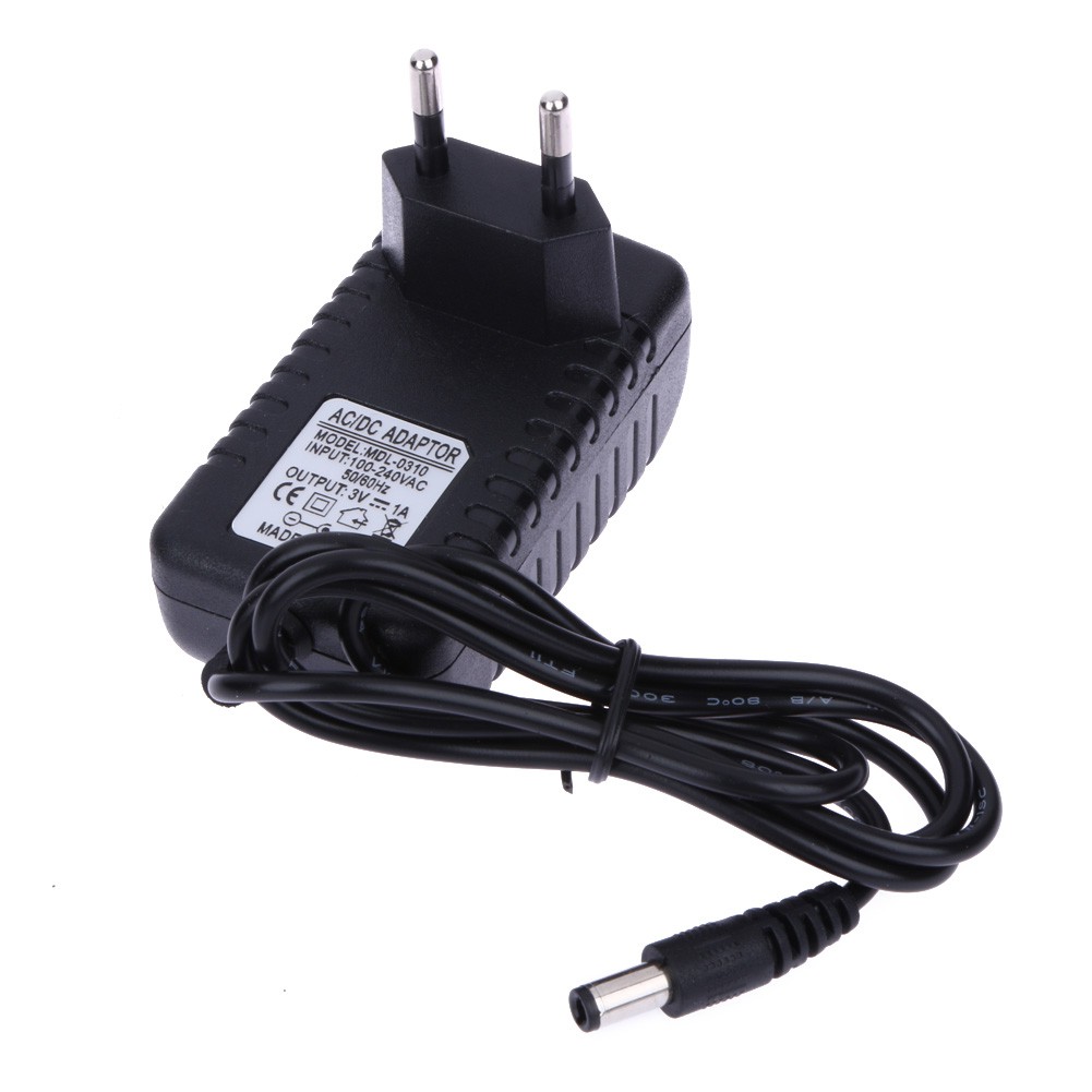 [mkchung] AC 100-240V Converter Adapter DC 5.5 x 2.5MM 3V 1A 1000mA Charger EU Plug