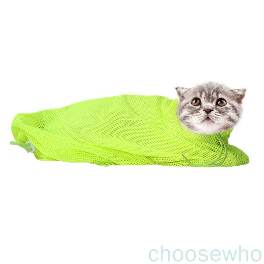 [CSW] Mới Túi lưới giữ cố định chống cào khi tắm/cắt móng cho mèo